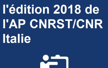 Lancement de l’édition 2018 de l’AP CNRST/CNR Italie 