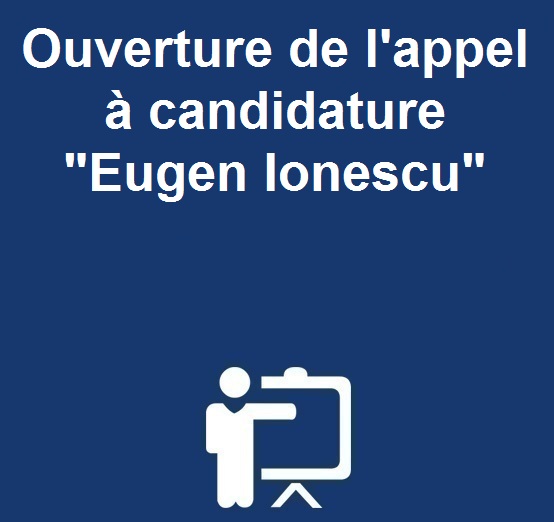 Ouverture de l’appel à candidature « Eugen Ionescu »