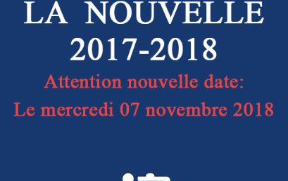 Le Département de Langue et de Littérature Françaises organise le CONCOURS  DE LA  NOUVELLE  2017-2018 Le mercredi 07 novembre 2018 