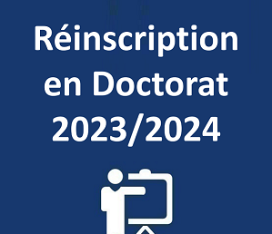 Réinscription en Doctorat 2023/2024