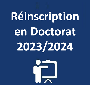 Réinscription en Doctorat 2023/2024